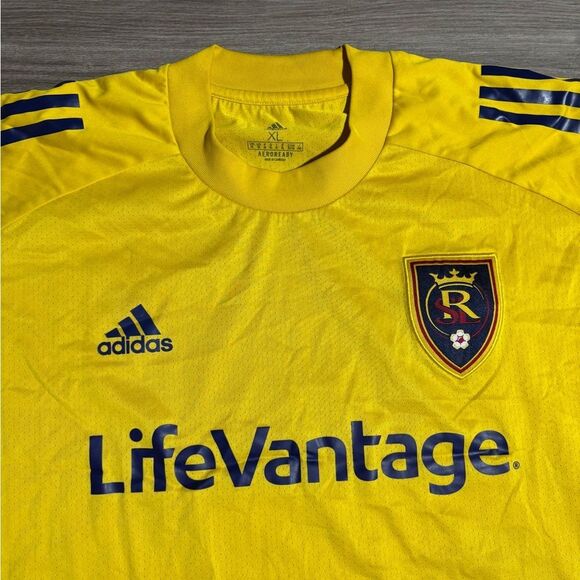 Adidas MLS Real Salt Lake city Training shirt size XL Rare soccer Jersey Men’s - Picture 5 of 6